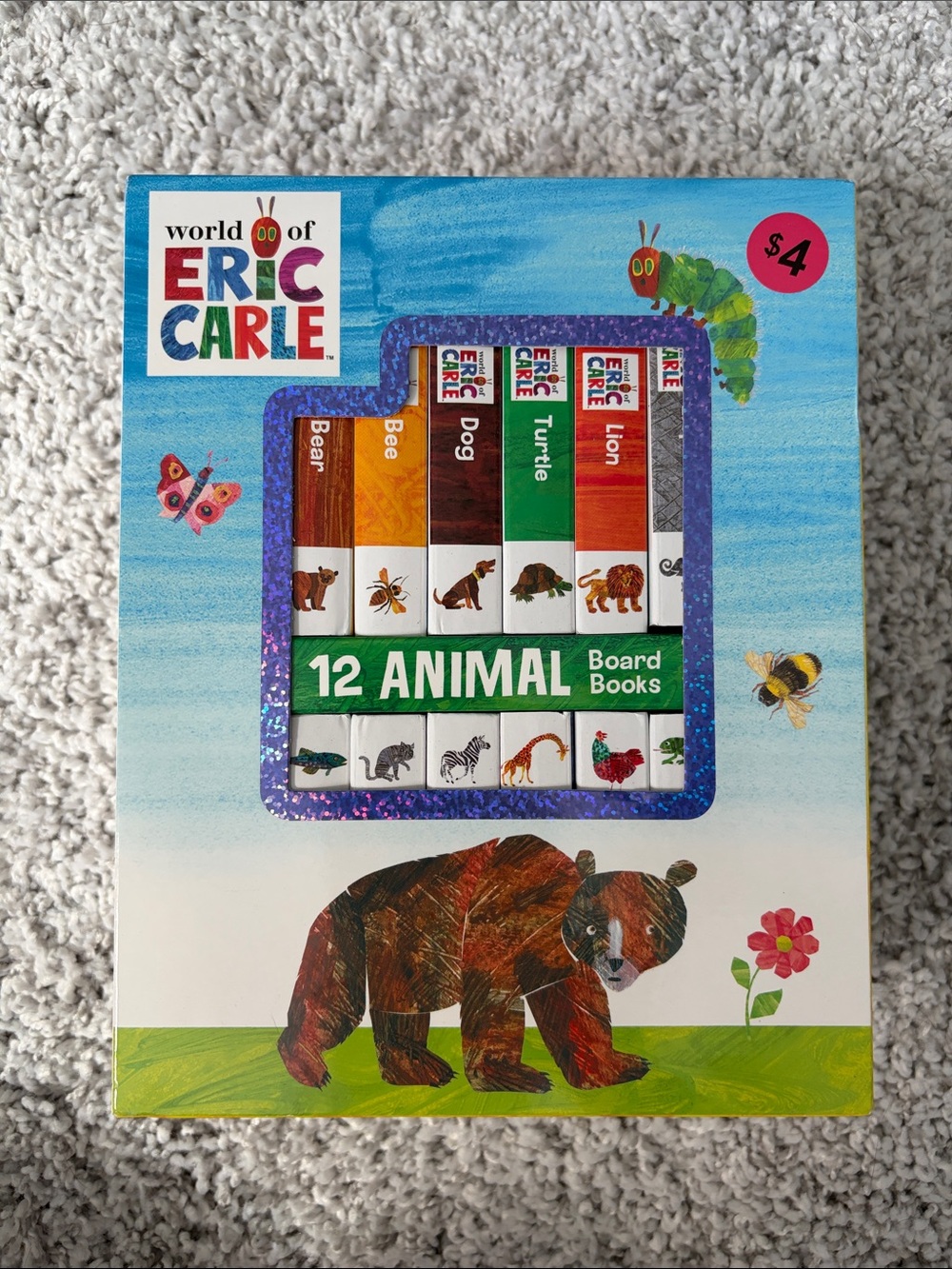 World of 12 Animal Board Books